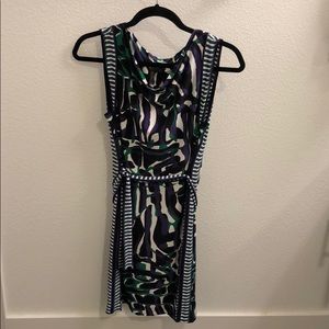 BCBG multicolor print dress